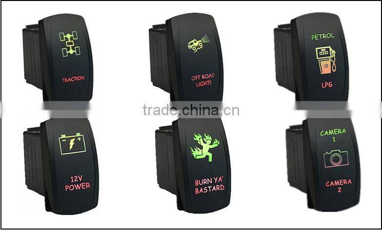 Hot! LED Light bar rocker switch & 12v sealed rocker switch