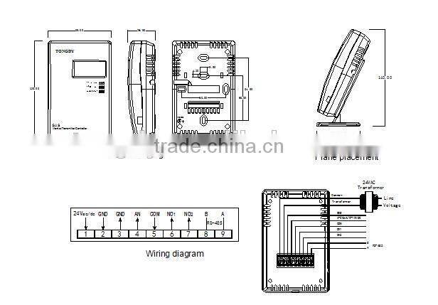 Popular wall mount or Desktop mount Ozone monitors & Controller O3 monitor with relay output
