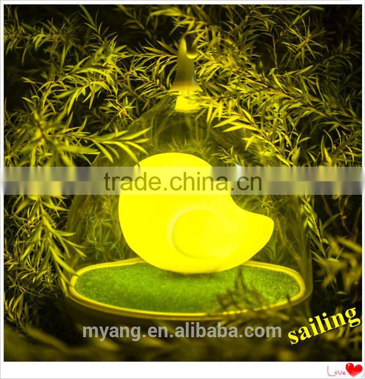 2015 novel led table lamp, Bird Cage LED lamp with two USB Charging line,Touch sensitive led table lamp