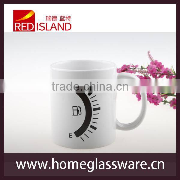 wholesale the thermometer design color changing ceramic mug
