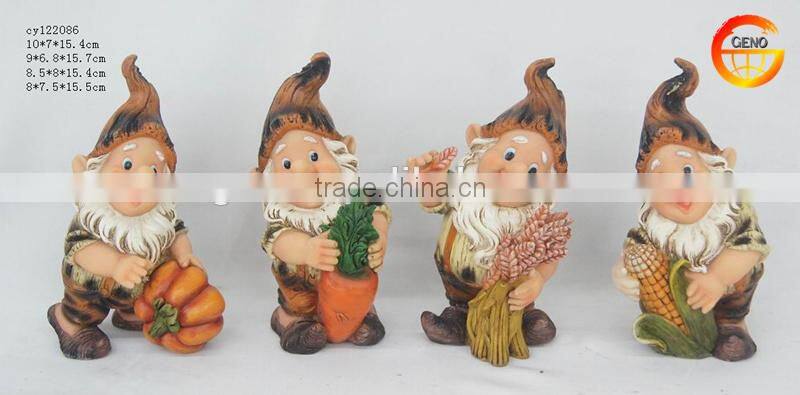 Wholesale handpaint resin gnome set of 4
