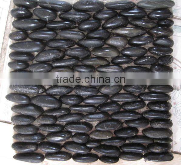 Polished Pebble Stone Standing Pebble Tile Pebble Wall Tiles