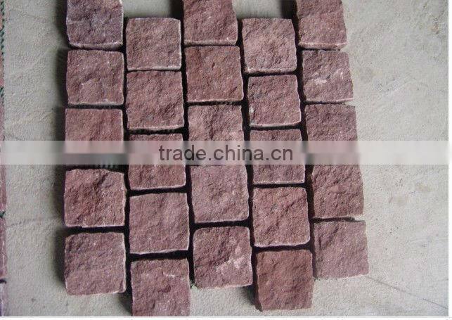 Cheap Ocean Red Porphyry Stone Paving