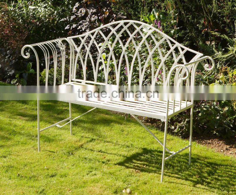 Gothic metal indoor bench