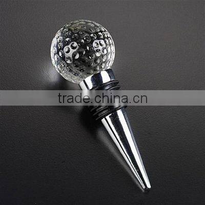 crystal golf ball wine stopper