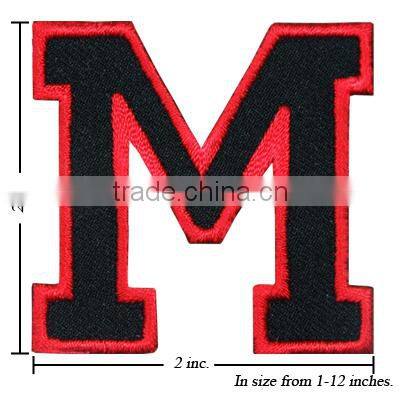 Custom Embroidery letter patch