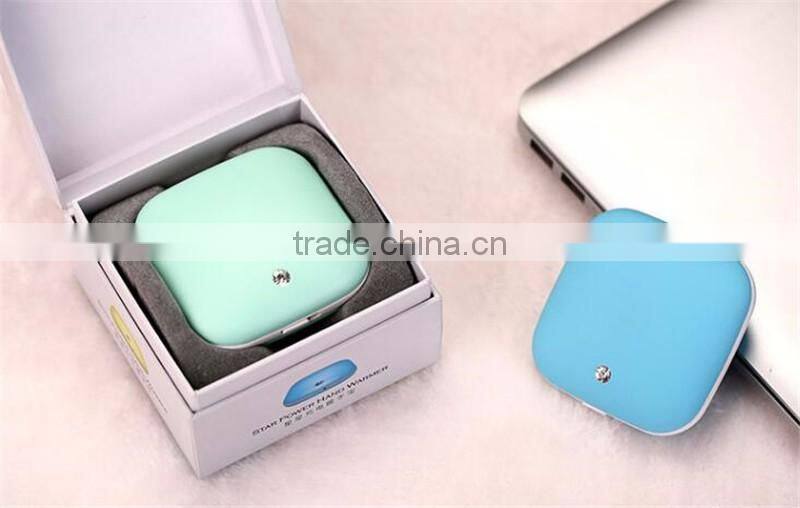 Creative carat USB charging mobile power Mini double sided fever Convenient hand warmer Multifunctional hand warmer
