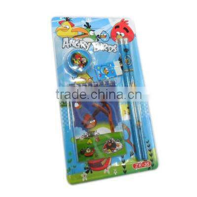 stationery set/school supplies/pencil case/ruler/sticker/eraser/kid gift