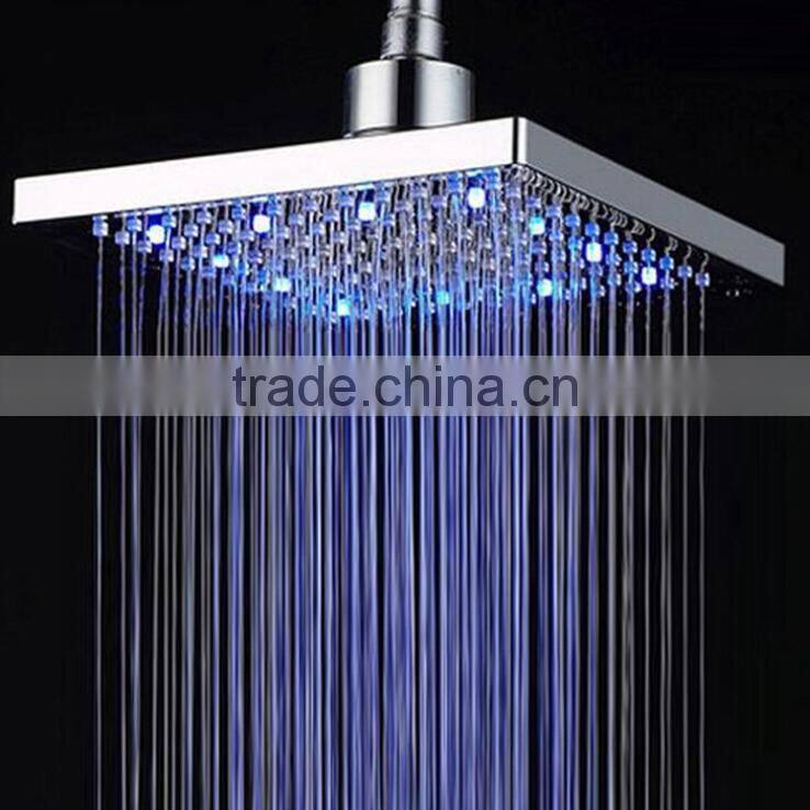 LED stainess steel round shower head 16" with water saving