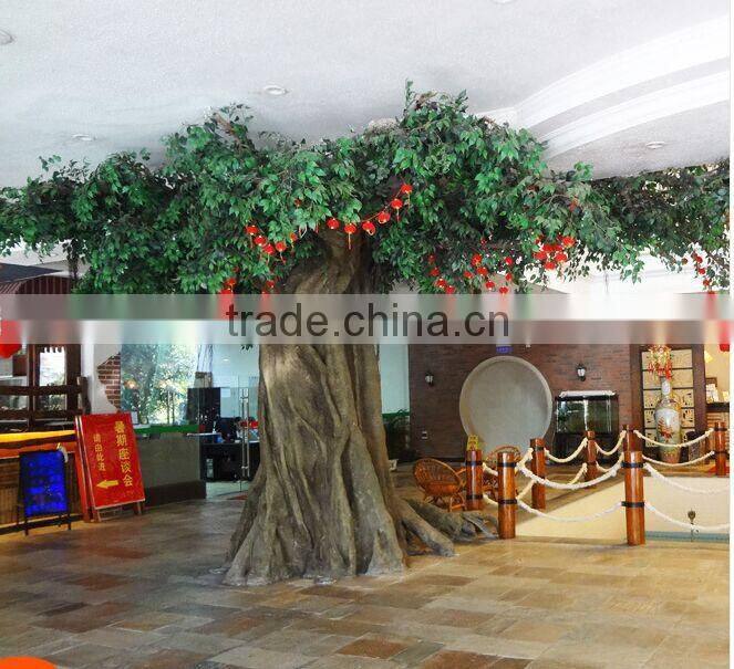 Customized articicial indoor ficus tree green banyan