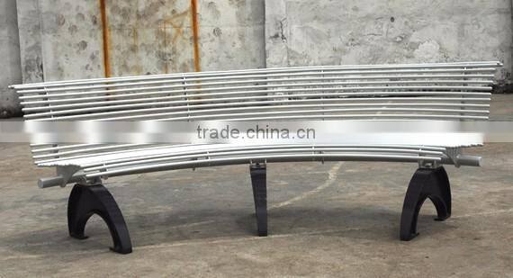 cast iron street leisure long bench with back