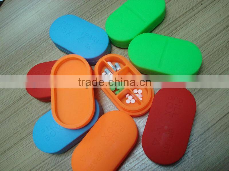 Eco-friendly silicone pill box