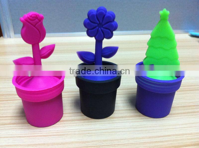 Diffuser Strainer Silicone Flower Pot Tea Leaf Infuser