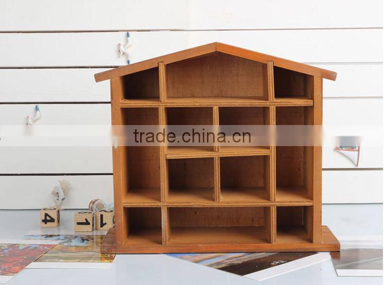 2016 refined desktop Mini wooden storage bins custom printed wood bins cheap and nice desktop mini wood boxes