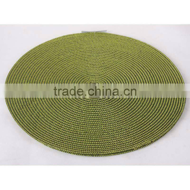 eco plastic tablemat/braided placemat/placemat for dinnerware