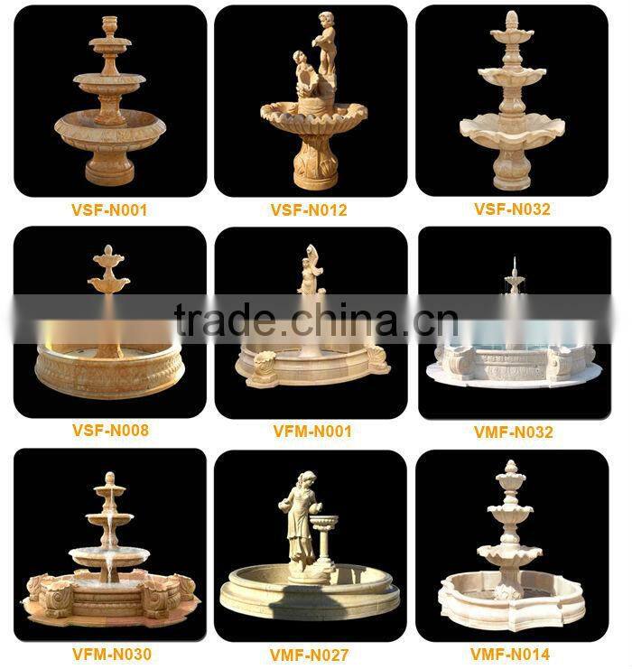 Garden decoration dancing marble water fountain