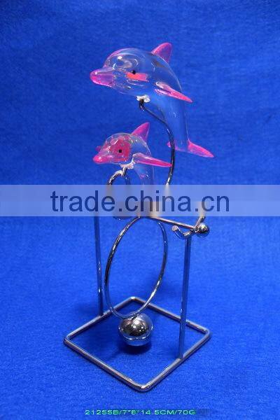 cute crystal animal, crystal dolphin for decoration