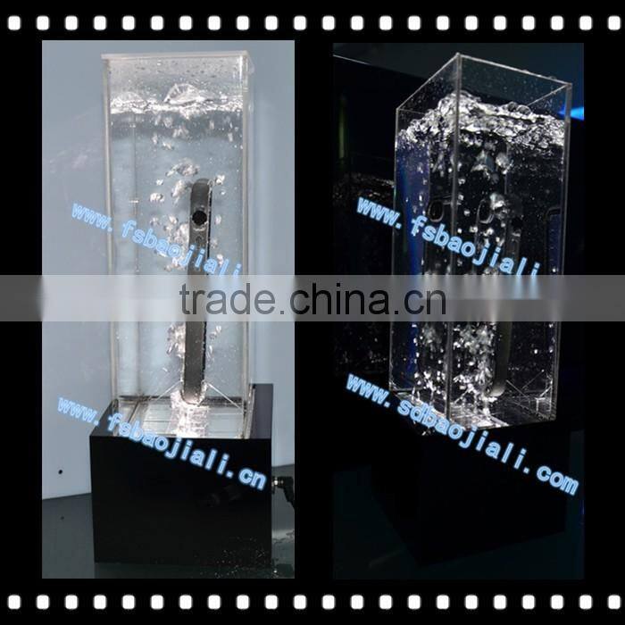 lighting acrylic mobile phones used waterproof showcase