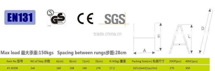 Multipurpose aluminIum folding scaffold ladder