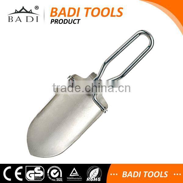 protable camping survival folding stainless steel mini shovel for garden and camping