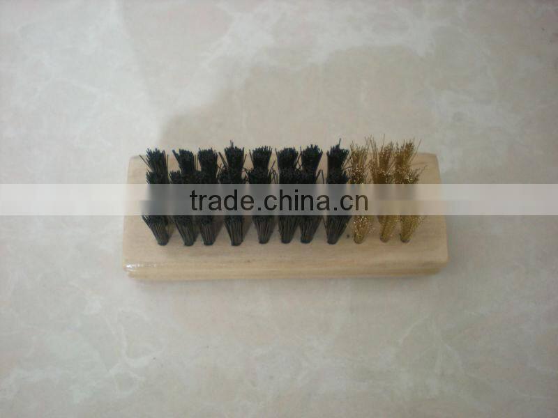 Mini Wooden Suede Shoe Brush
