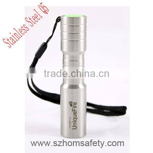 CREE XR-E Q5 Stainless Steel LED Flashlights, Handheld Pressing LED Nighting Torches