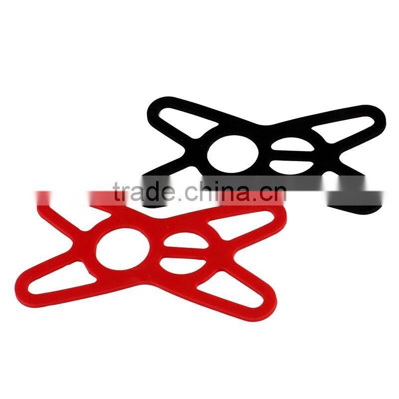 Bike mount stand with silicone support band ,h0t083 safety band universal bicycle phone mount