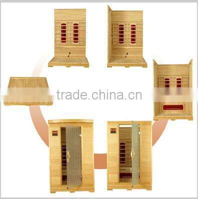 farin frared 4 person solid wood cabin 3kw stream sauna room