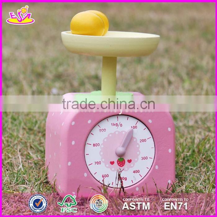 2017 New products children pretend play wooden toy set make a cake W10D013