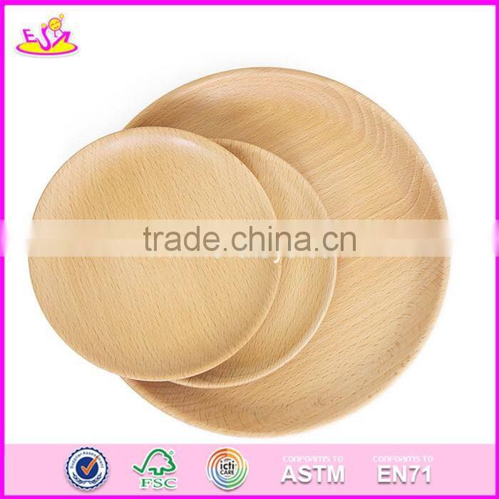 2017 New design simulation kids natural wooden birthday cake toy W10B180