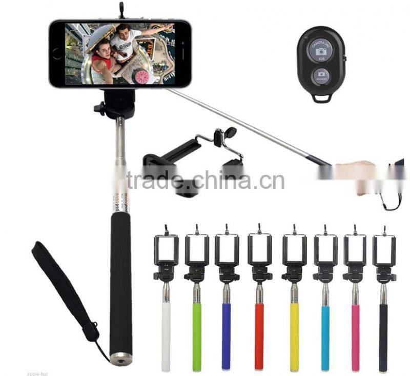 2015 Bluetooth Monopod Extendable Selfie Stick with remote