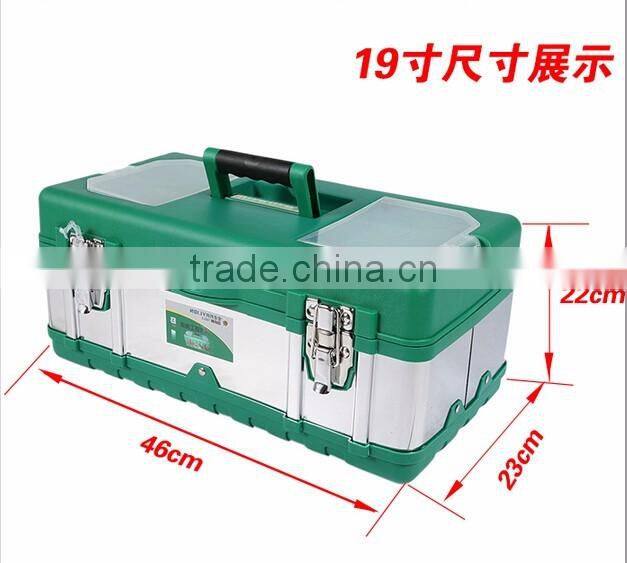 BERRYLION 14'' portable plastic&stainless steel tool storage box for sale