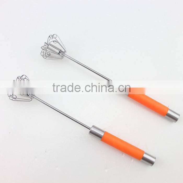 New Easy Kitchen Handle Push Whisk Versatile Egg Beater