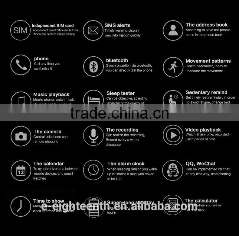 Cheap factory price GT08 waterproof Bluetooth smart watch apply to android mobile