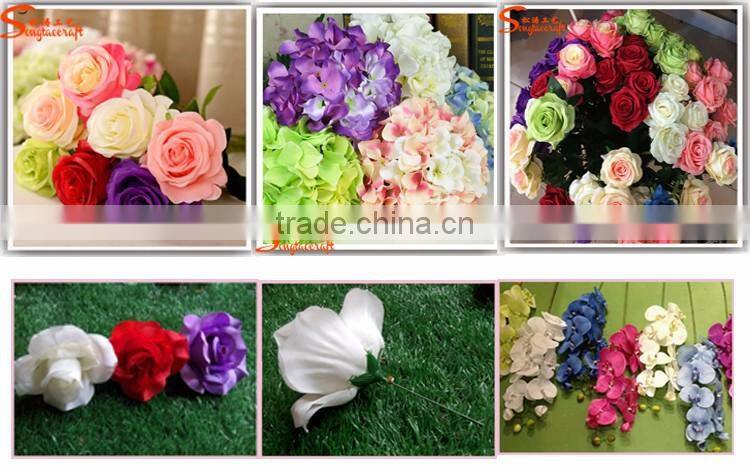 2017 factory price artificial flower for wall decoration silk flower wall for wedding supplies