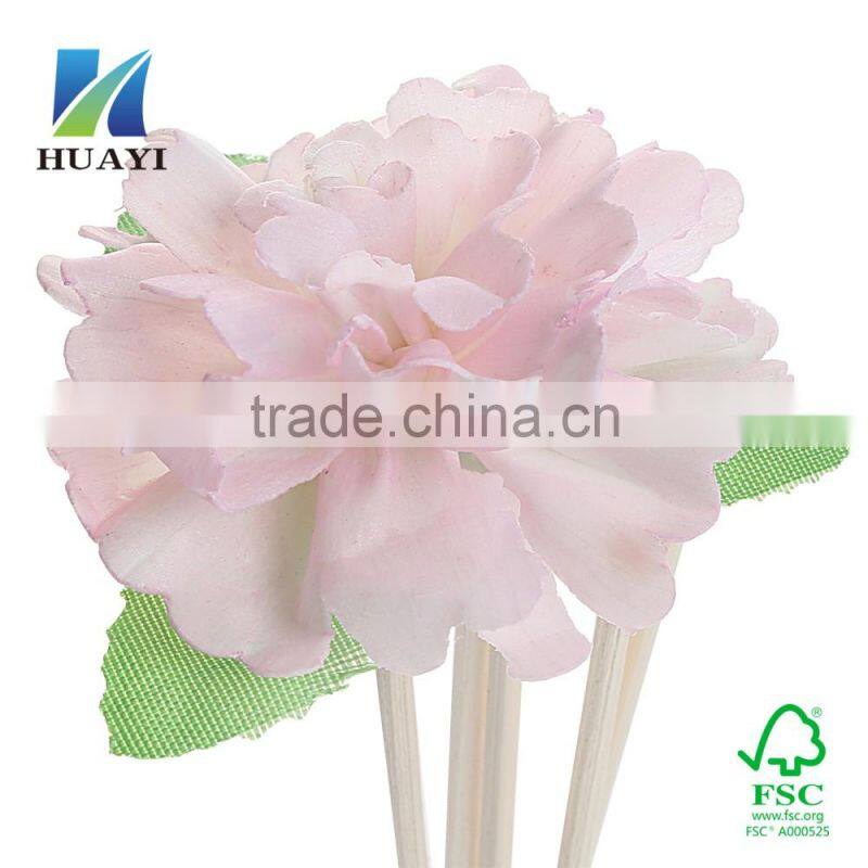 pink color solar flower for aroma reed diffuser