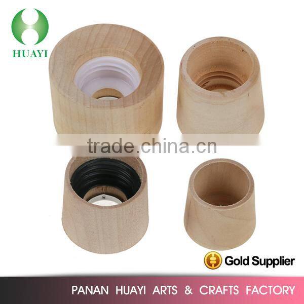 Natural color perfume wooden cap for glass bottle