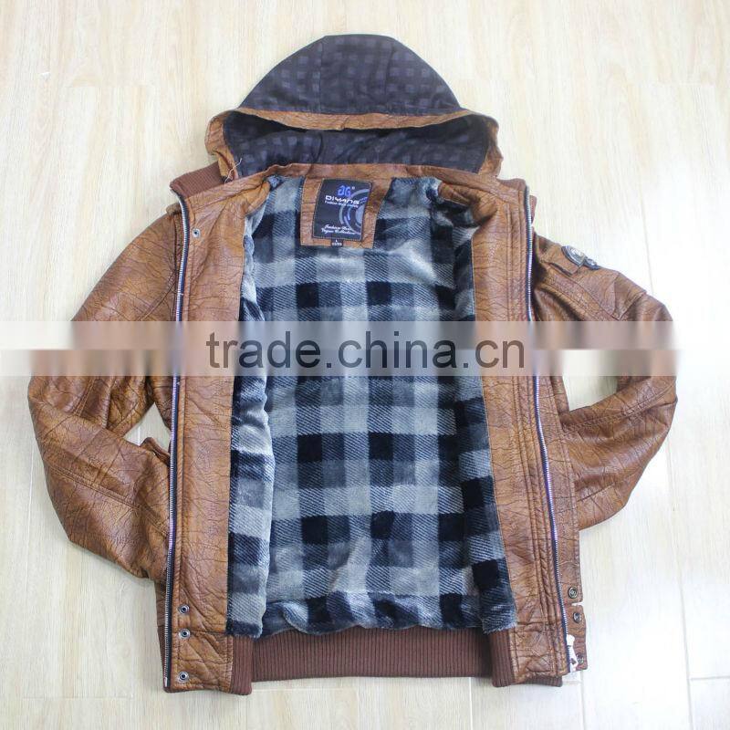 Mens Fashion PU Leather Jackets 2017
