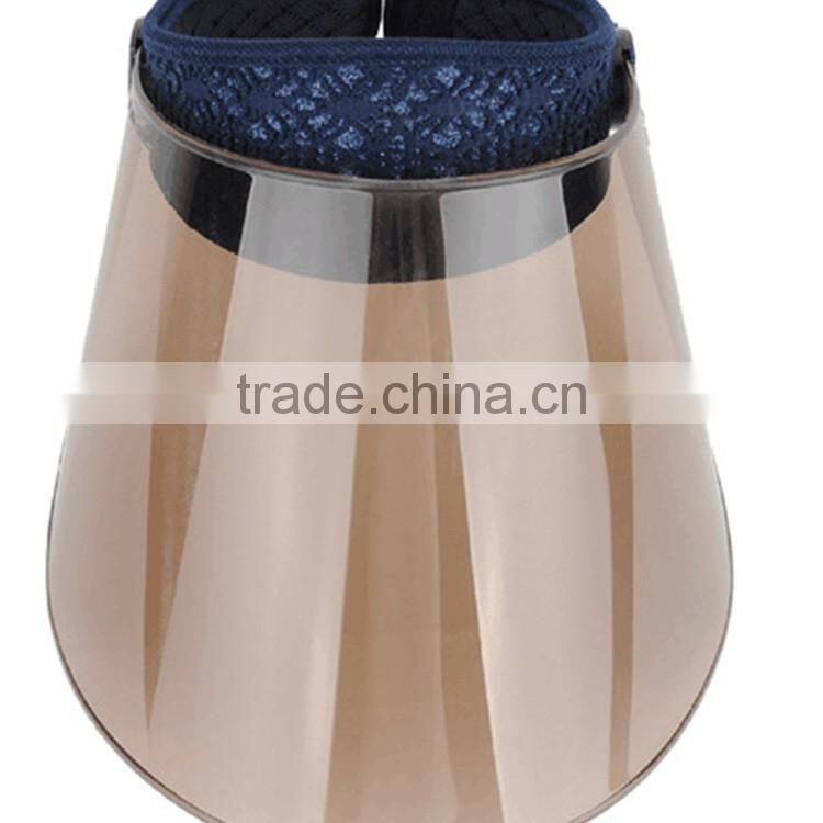 The summer sun hat PVC protection caps Outdoor cycling block face big brim