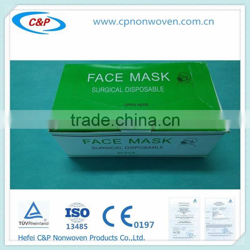 disposable nonwoven surgical Face Mask for delivery packs