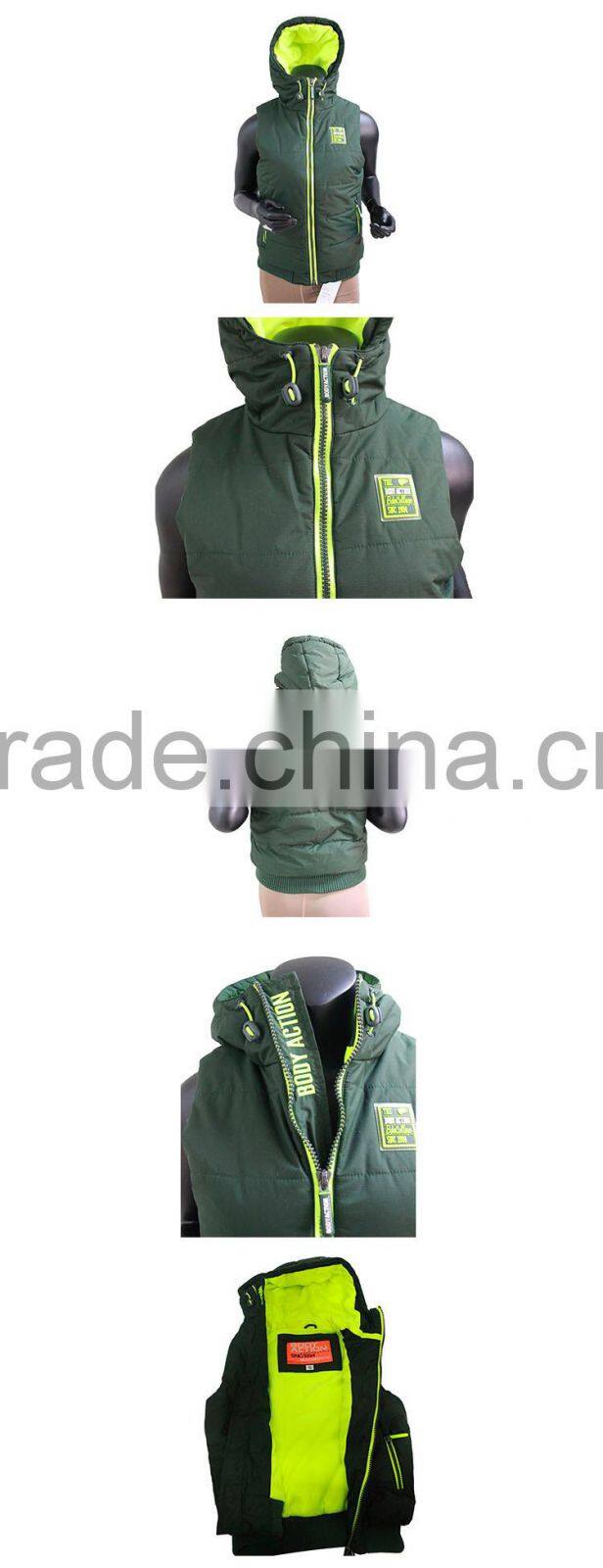 Wholesale Cheap Winter Waistcoat Outdoor Sports Quilted Vest Women With Fashion Hoody