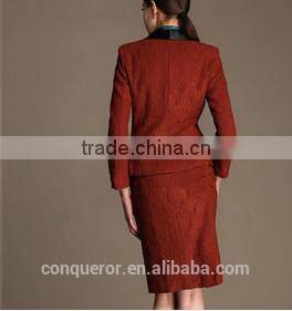 new design ladies black skirt formal suits WMSU20150011