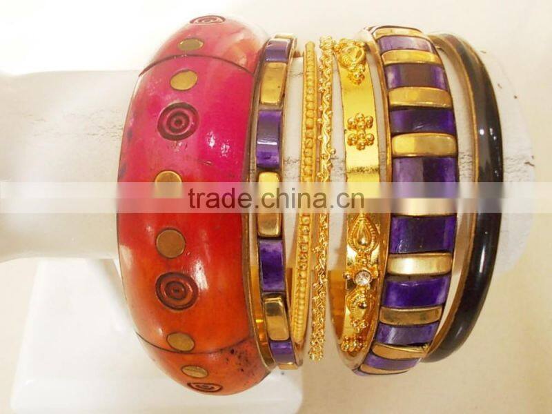 golden metal bangles