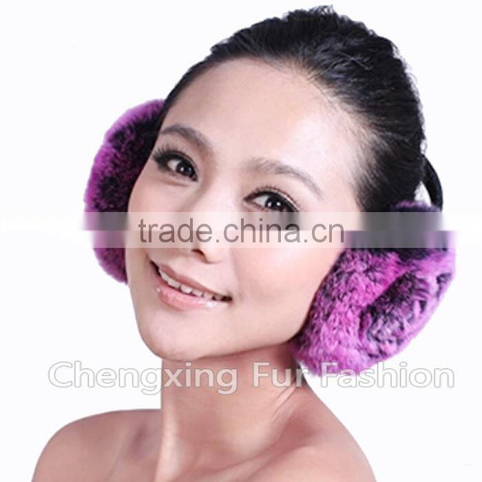 CX-EM-03N Winter Fashion European Pretty Real Rex Rabbit Earmuffs