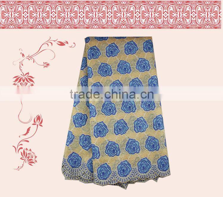 African Lace Laterials SL0301-3 Pink Flower Lace
