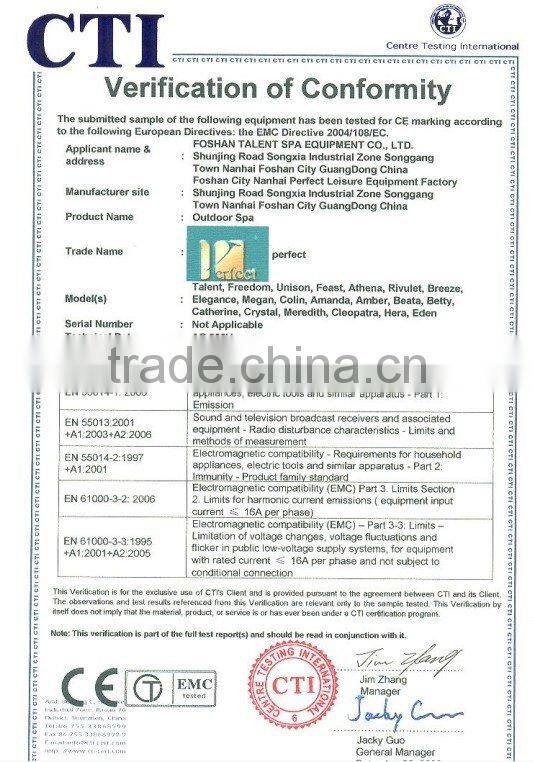 Athena whirlpool spa with PVC skirt