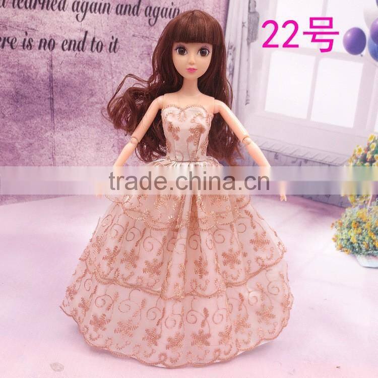 Wholesale 11 inch cheap doll clothing Barbie doll dress baby toy