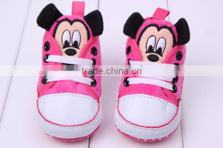 wholesale baby boys and girls Minnie and Mickey shoes child shoe newborn baby walking shoe