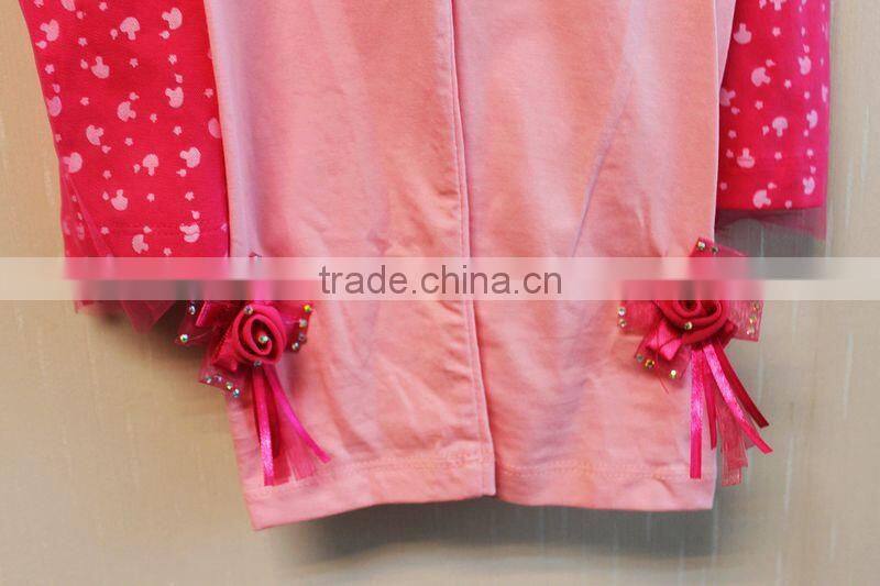 Wholesale Latest Style Baby Girls Dress Set Print Baby 2 Pcs Set Clothing Girl Set