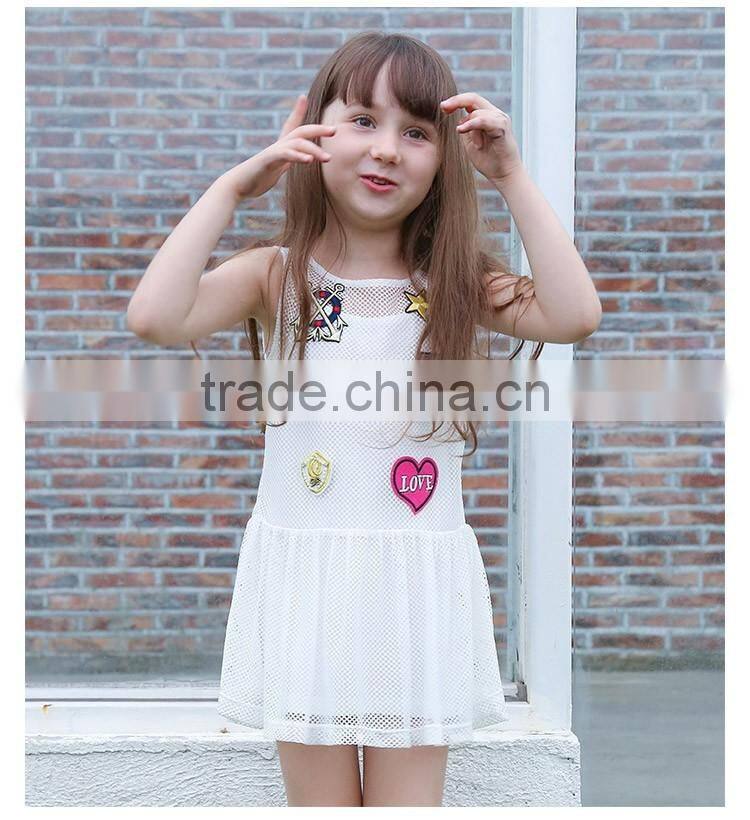 Tinta Roriz New Kids Dresses T16319 Summer Girls's Dress with Camisole 2pcs Casual Girls Dress Set Wholesale